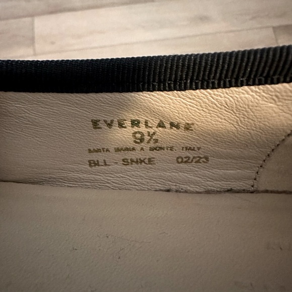 EVERLANE Italian Leather Day Ballet Flat Snake Print 9.5 - Picture 12 of 16